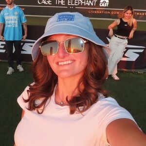 oasis live 25 concert tour bucket hat limited pop up OSFA SKY BLUE